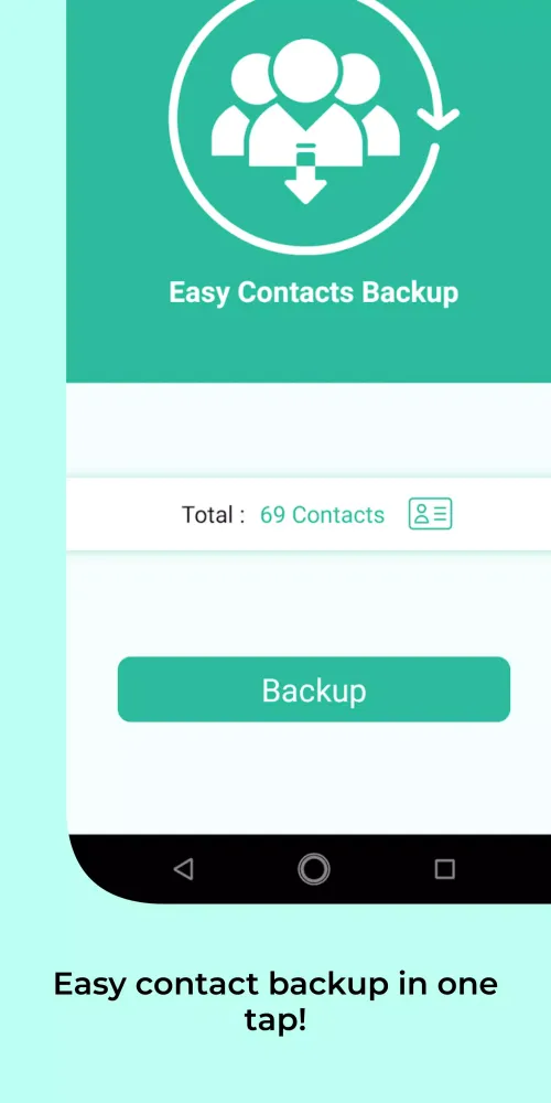 Easy Contacts Backup Screenshots
