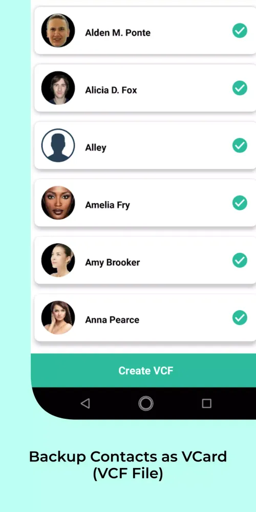 Easy Contacts Backup Screenshots
