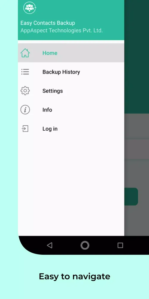 Easy Contacts Backup Screenshots