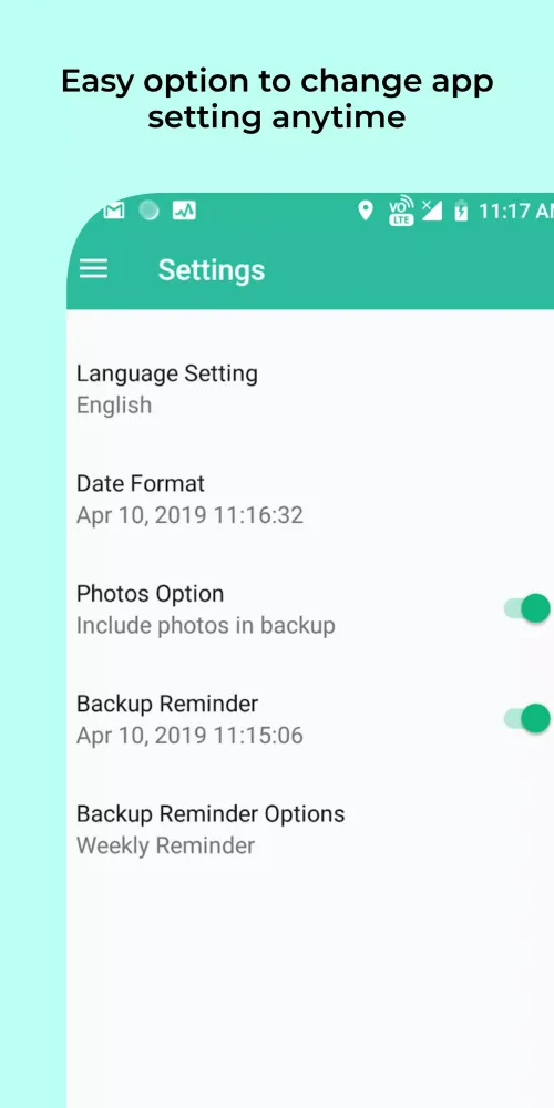 Easy Contacts Backup Screenshots