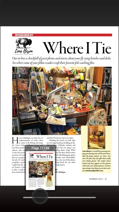 ภาพหน้าจอของ Fly Tyer Magazine