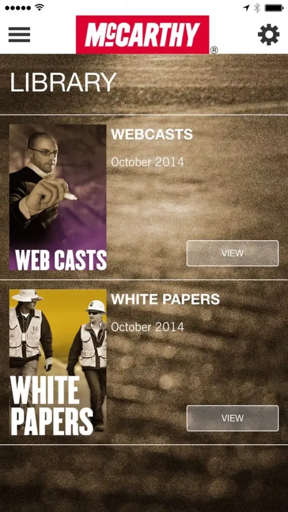 ภาพหน้าจอของ McCarthy App