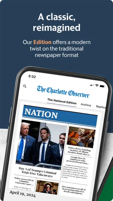 The Charlotte Observer News スクリーンショット