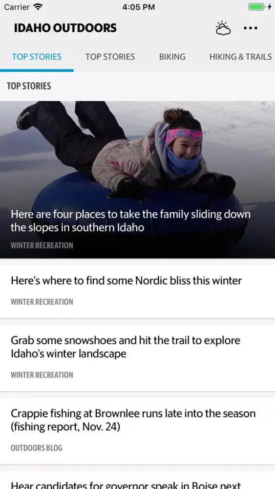 Capturas de pantalla de Idaho Outdoors