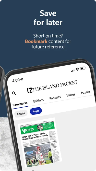 Screenshot di Island Packet News