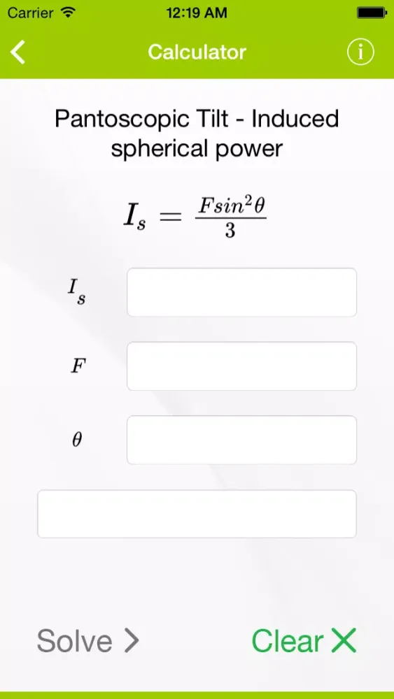 Скриншоты McCray Optical Equations