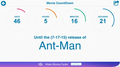 Ảnh chụp màn hình của Movie Countdown