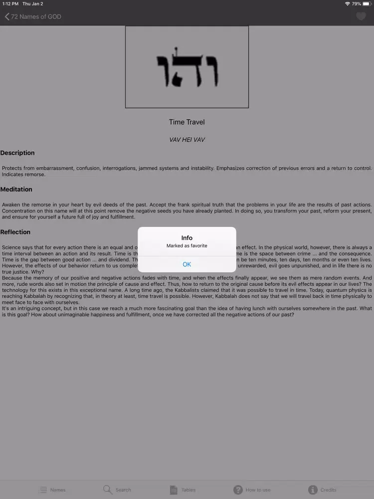 Os 72 Nomes de Deus iPad 应用截图