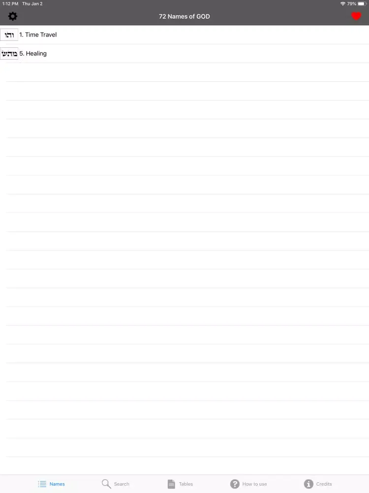 Os 72 Nomes de Deus iPad 应用截图