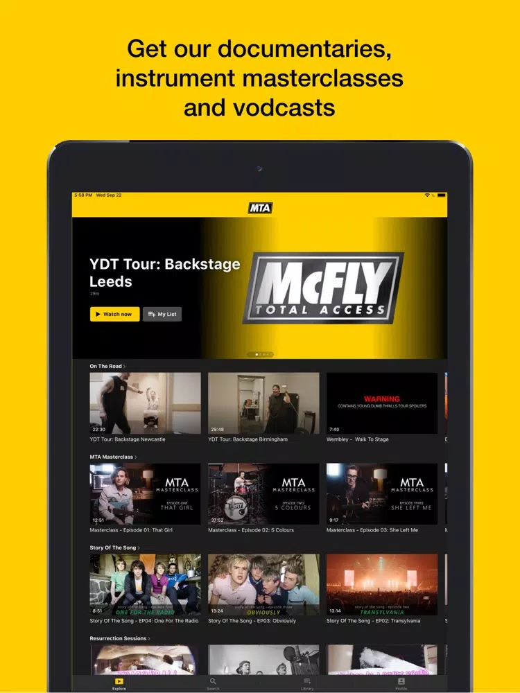 McFly Total Access iPad  سکرین شاٹس