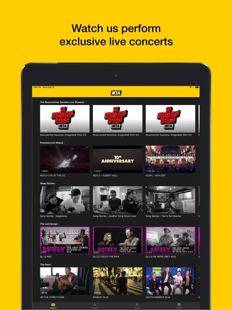 McFly Total Access iPad  سکرین شاٹس