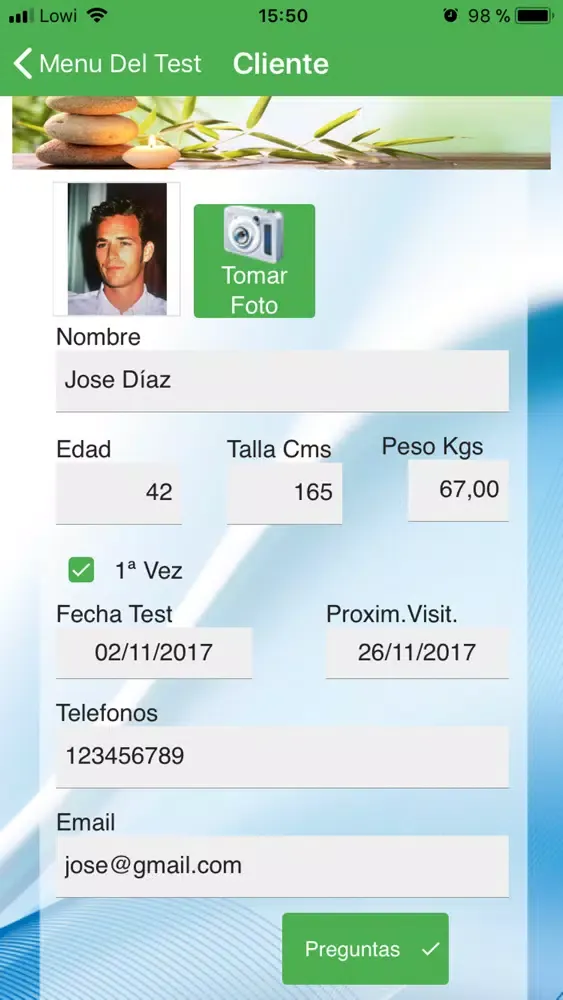 Test Vida Sana Screenshots