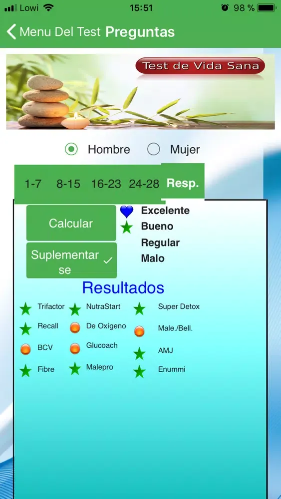 Test Vida Sana Screenshots