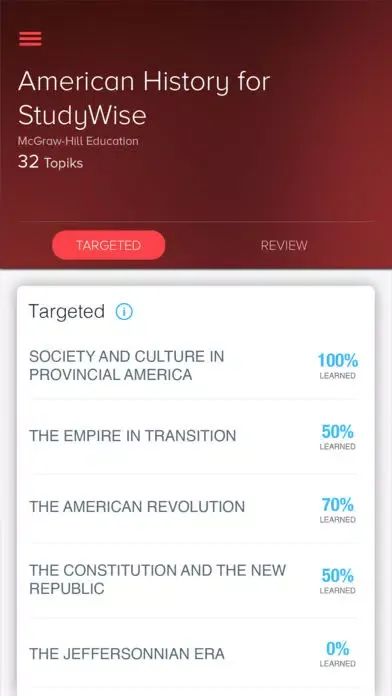 StudyWise American History سکرین شاٹس