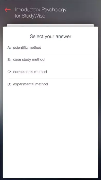 StudyWise Intro. Psychology Screenshots