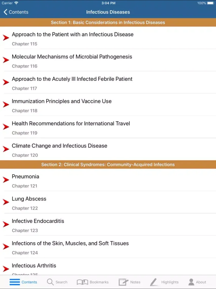 Harrison’s Internal Med. 20/E iPad  Screenshots