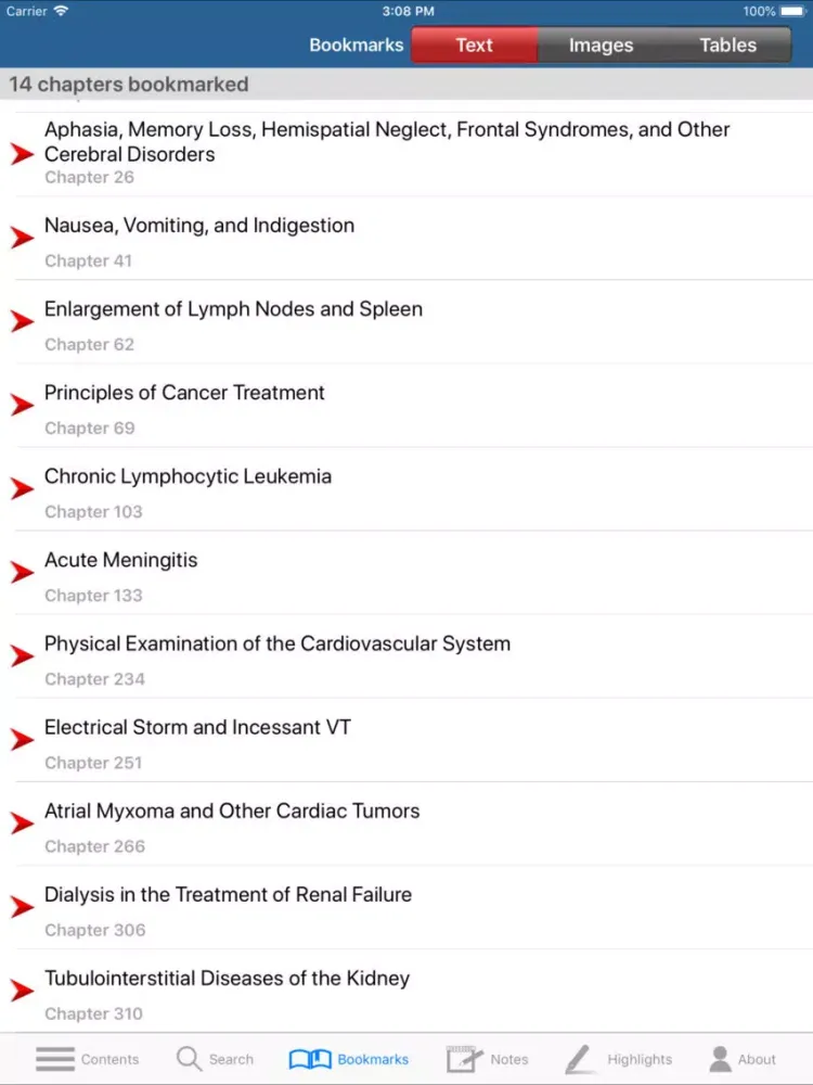 Harrison’s Internal Med. 20/E iPad  Screenshots