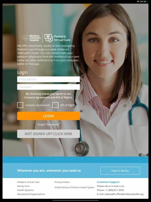 Pediatric Virtual Care iPad  Ekran Görüntüleri