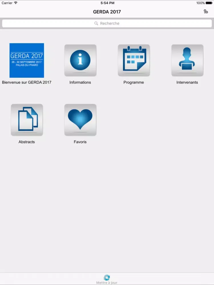 Screenshot di GERDA 2017 iPad 