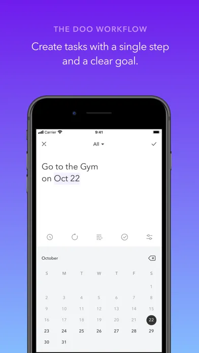 Capturas de tela do Doo: Get Things Done
