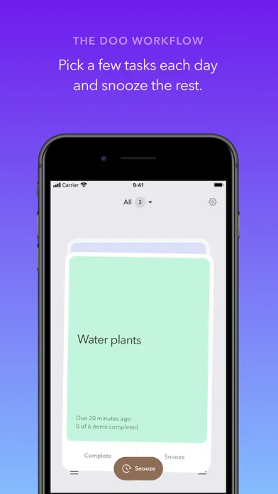 Capturas de tela do Doo: Get Things Done