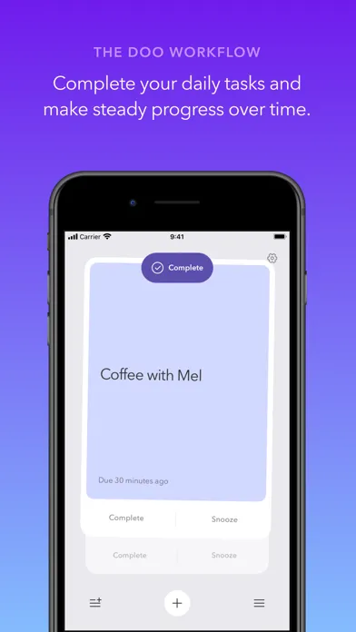 Capturas de tela do Doo: Get Things Done