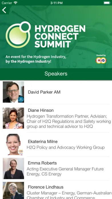 Zrzuty ekranu Hydrogen Connect Summit
