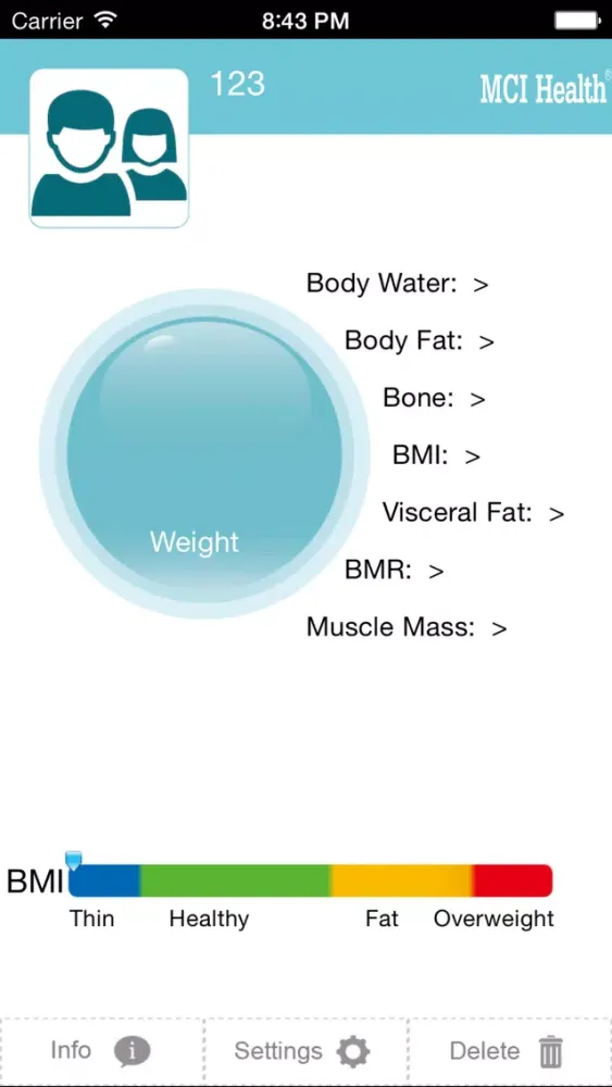 Capturas de tela do MCI Health