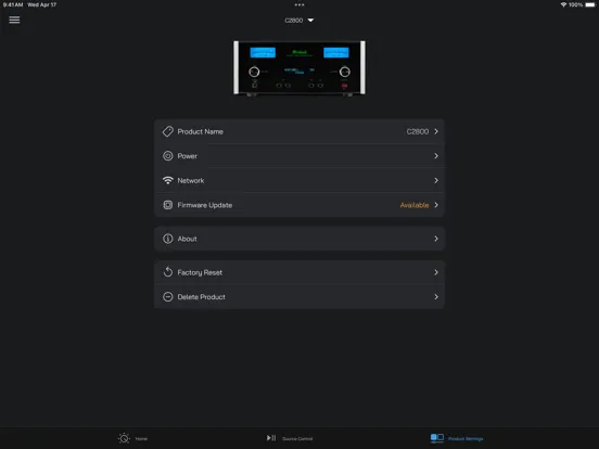 McIntosh Connect iPad  Screenshots