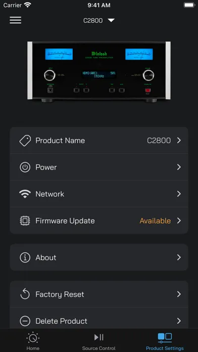 McIntosh Connect Screenshots