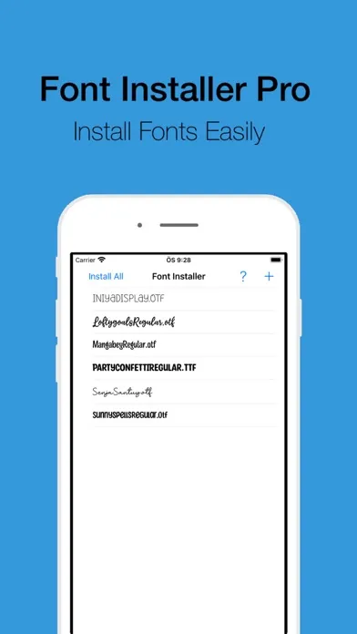 Font Installer Pro स्क्रीनशॉट
