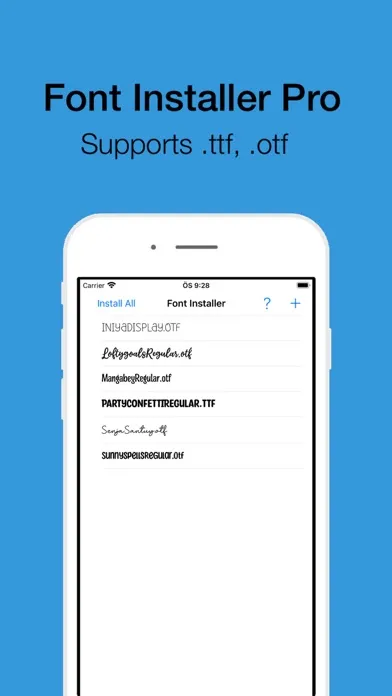 Font Installer Pro स्क्रीनशॉट