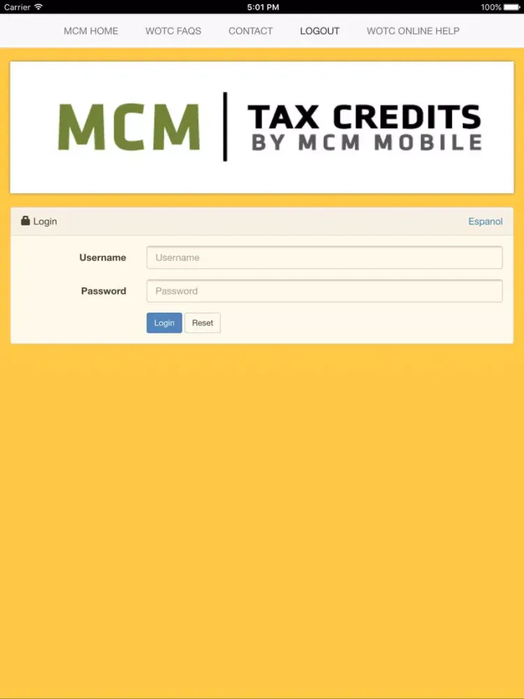 Tax Credits by MCM Mobile iPad 應用截圖