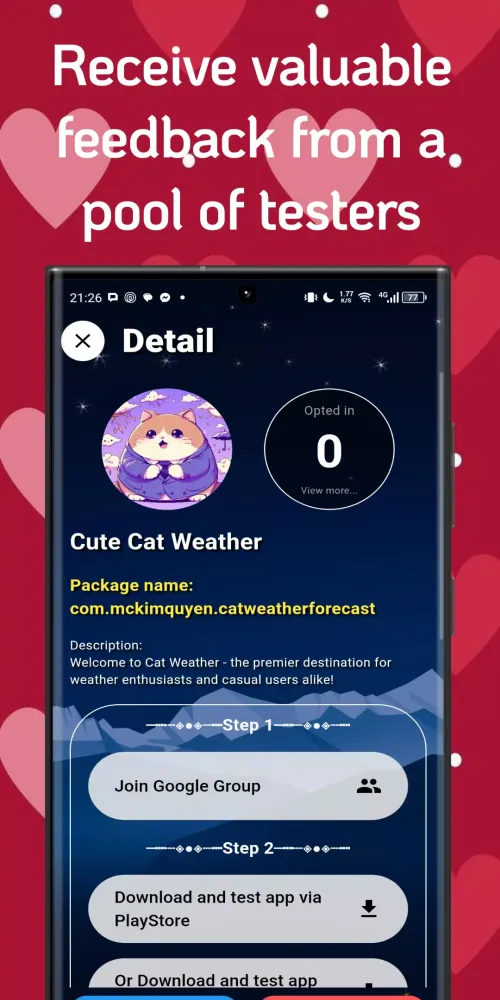 Be My Tester Ekran Görüntüleri