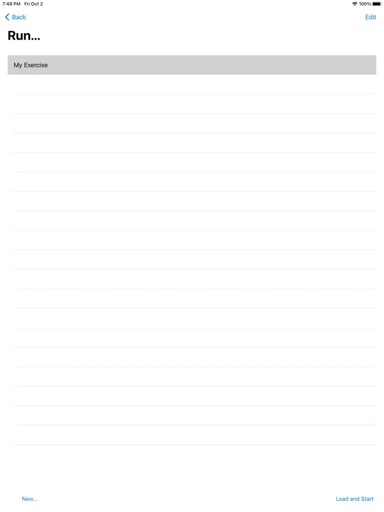 ภาพหน้าจอของ Exercise Creator: Fitness iPad 