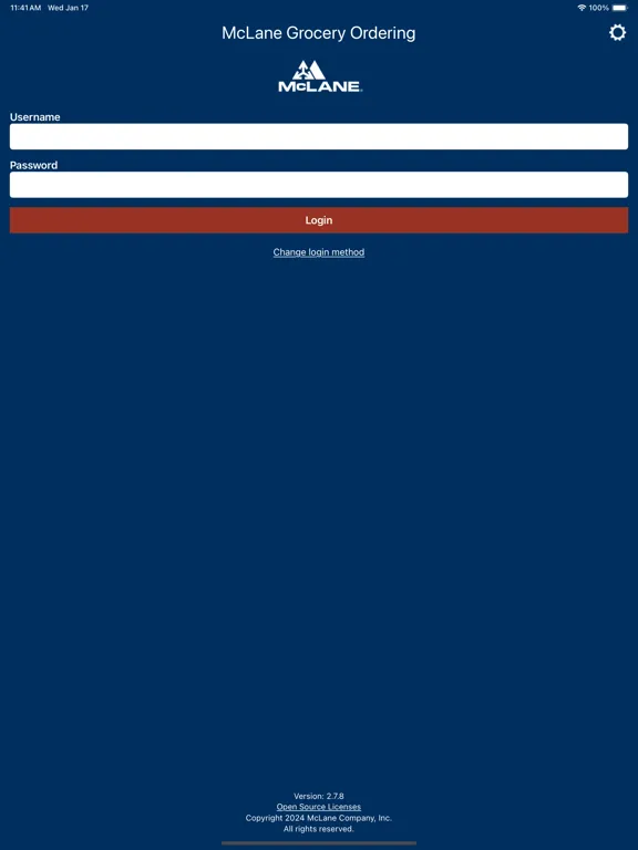 McLane Grocery Ordering iPad  স্ক্রিনশট