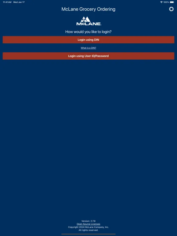 McLane Grocery Ordering iPad  স্ক্রিনশট