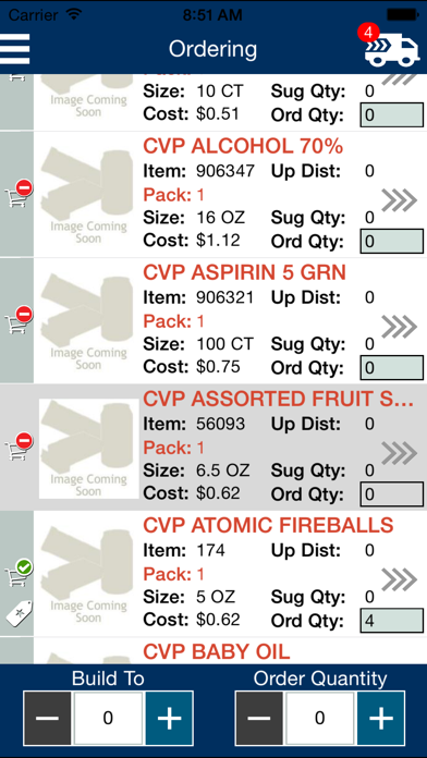 ภาพหน้าจอของ McLane Grocery Ordering