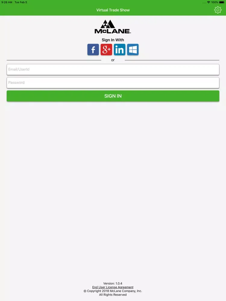Screenshot di McLane Virtual Trade Show iPad 