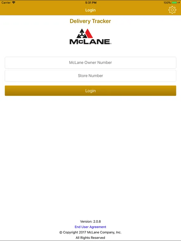 McLane Delivery Tracker iPad  স্ক্রিনশট