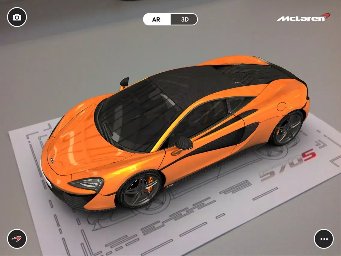 Captures d'écran de McLaren 570S iPad 