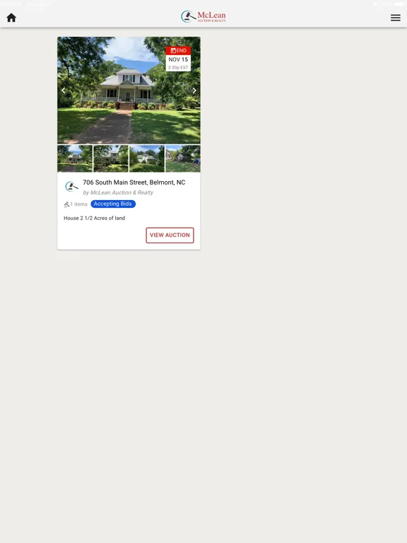 Capturas de pantalla de McLean Bid iPad 
