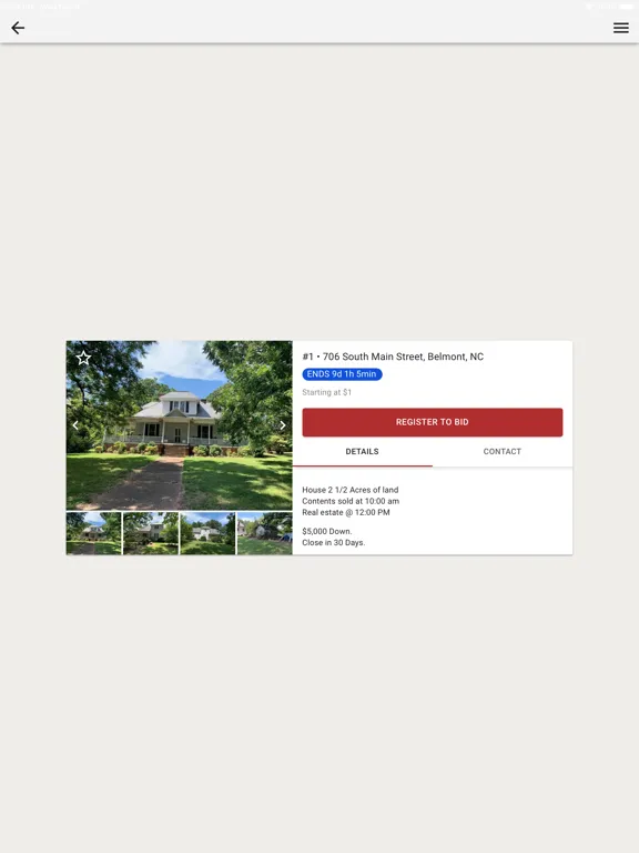 Capturas de pantalla de McLean Bid iPad 