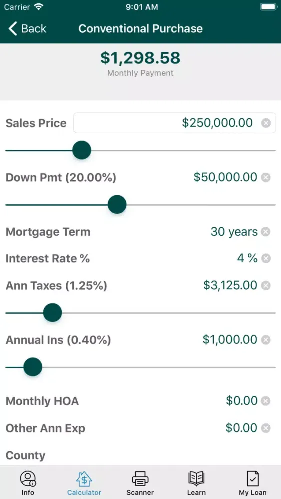 Capturas de tela do Mclean Mortgage Mobile App