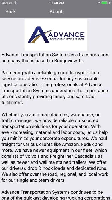 Advance Transportation Systems应用截图