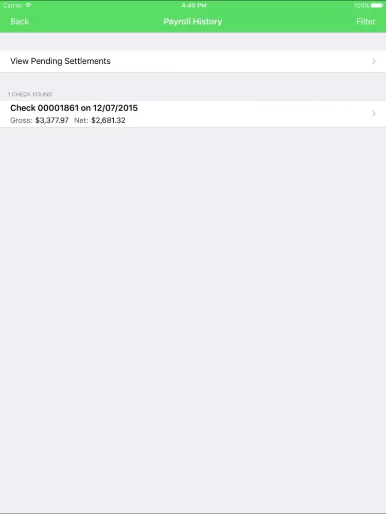 Tangkapan layar GIX Logistics Inc. iPad 