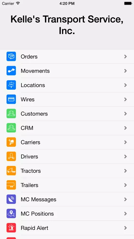 Kelle's Transport Service, Inc应用截图