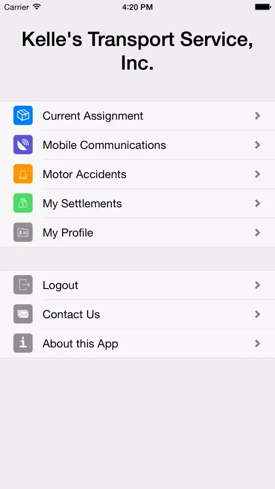 Kelle's Transport Service, Inc应用截图