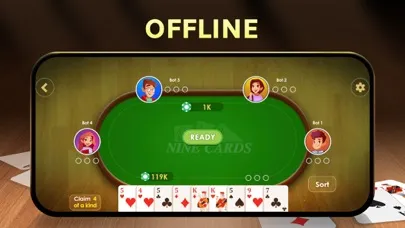 Nine Card Brag Game - Kitti سکرین شاٹس