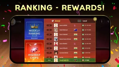 Nine Card Brag Game - Kitti سکرین شاٹس
